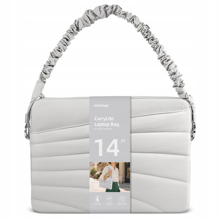 INNOSTYLE TORBA NA LAPTOPA 13 14 WODOODPORNA CARRYLITE ELASTIC STRAP SZARA
