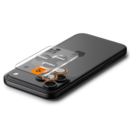 OSŁONA APARATU SPIGEN OPTIK PRO GLAS.TR ”EZ FIT” CAMERA PROTECTOR 2-PACK IPHONE 14 PRO / MAX / 15 PRO / MAX / 16 PRO / MAX / 17 PRO / MAX ORANGE