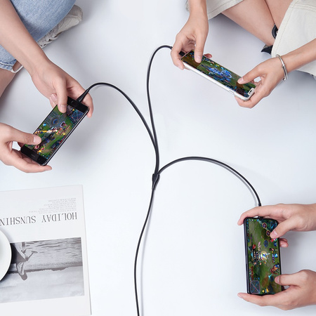 MCDODO KABEL USB 3W1 SZYBKIE ŁADOWANIE USB-C LIGHTNING MICRO USB QC 3.0 1M