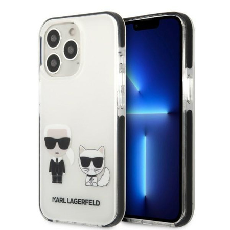 Etui Karl Lagerfeld KLHCP13LTPEKCW na iPhone 13 Pro / 13 hardcase - białe Karl&Choupette