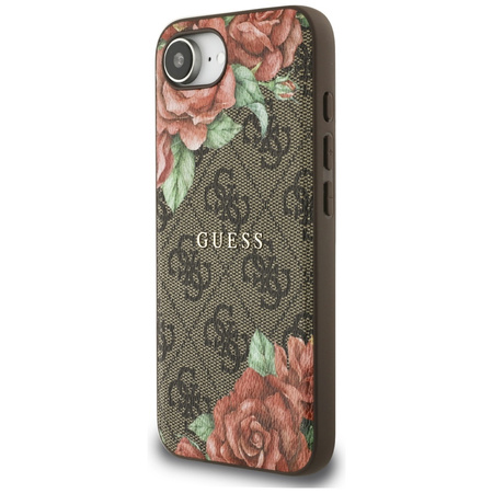 GUESS ETUI 4G FLOWERS PRINT DO MAGSAFE DO IPHONE 16E KOMPATYBILNE Z IPHONE