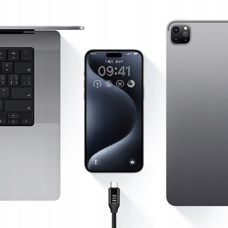 MCDODO KABEL USB-C SZYBKIE ŁADOWANIE DO MACBOOK USB TYP C 10GBPS 100W 4K 1M