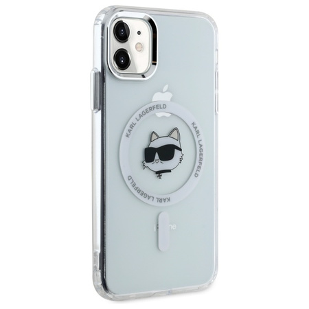 KARL LAGERFELD HARDCASE ETUI DO IPHONE 11 XR 6.1 Z METALOWYM CHOUPETTE HEAD
