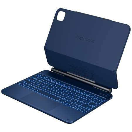Etui Typecase Edge z klawiaturą do iPad Air 11" 2024/2025 błękitny pacyfik