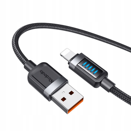 MCDODO KABEL USB-A LIGHTNING SZYBKIE ŁADOWANIE DO APPLE IPHONE 12W 1M LED