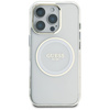 GUESS ETUI CASE IML METAL CIRCLE DO IPHONE 16 PRO DO MAGSAFE KLASYK LOGO