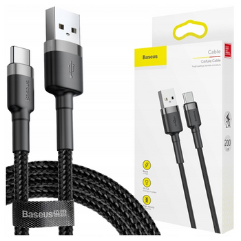 BASEUS KABEL USB DO USB-C 3A 0.5M DO TELEFONÓW Z SZYBKOŚCIĄ ŁADOWANIA 3A