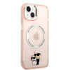 Karl Lagerfeld KLHMP14MHNKCIP iPhone 14 Plus 6,7" hardcase różowy/pink Iconic Karl&Choupette Magsafe