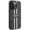 Etui Guess GUHMP14LP4RPSK na iPhone 14 Pro - czarne 4G Printed Stripes MagSafe