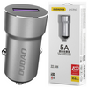 Dudao szybka ładowarka samochodowa USB do gniazda zapalniczki 5 A 22,5 W Quick Charge 3.0 VOOC szary (R4Pro Upgrade gray)