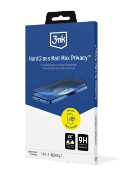 3MK SZKŁO HARTOWANE MATT MAX PRIVACY DO APPLE IPHONE 17 AIR OCHRONA