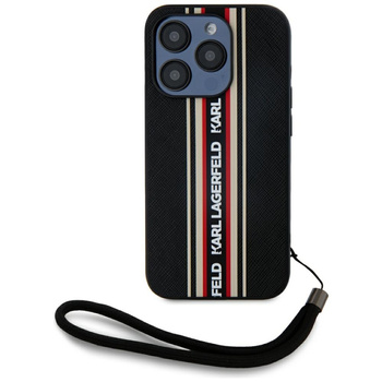 KARL LAGERFELD ETUI SAFFIANO ATHLEISURE STRIPES CORD DO IPHONE 15 PRO