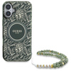 GUESS ETUI HARDCASE IML FLOWERS ALLOVER ELECTRO WITH PEARL STRAP DO MAGSAFE