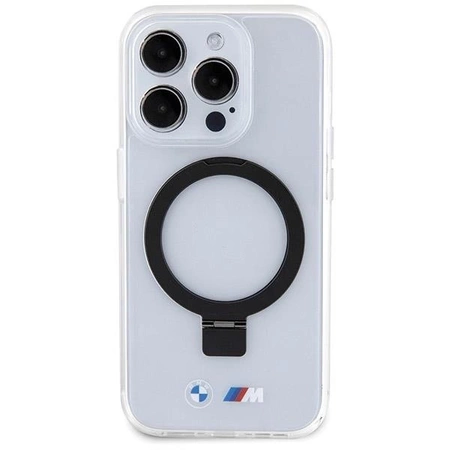 Etui BMW Ring Stand M Collection MagSafe na iPhone 15 Pro Max - przezroczyste