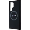 Etui BMW M Silicone Printed Ring MagSafe na Samsung Galaxy S24 Ultra - czarne