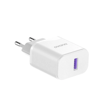 Ładowarka sieciowa Dudao A20EU USB-A 18W - biała + kabel USB-A - Lightning