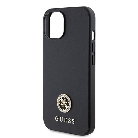 Guess GUHCP15MPS4DGPK iPhone 15 Plus 6.7" czarny/black hardcase Strass Metal Logo
