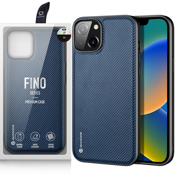 Dux Ducis Fino etui pokrowiec pokryty nylonowym materiałem iPhone 14 Plus niebieski