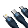 BASEUS KABEL USB 3W1 DO LIGHTNING USB-C MICRO USB 100W 1.2M DO TELEFONÓW