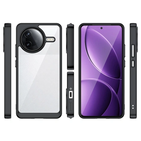 HURTEL ETUI OUTER SPACE CASE Z ŻELOWĄ RAMKĄ DO XIAOMI POCO F7 ULTRA