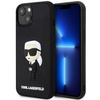 Etui Karl Lagerfeld KLHCP14S3DRKINK na iPhone 14 - czarne Rubber Ikonik 3D
