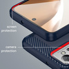 Carbon Case etui Xiaomi 12 Lite elastyczny silikonowy karbonowy pokrowiec czarne