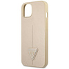 Guess GUHCP14SPSATLE iPhone 14 6,1" beżowy/beige hardcase SaffianoTriangle Logo