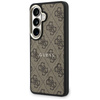 Etui Guess 4G Embossed Ring MagSafe do Samsung Galaxy S26 brązowy
