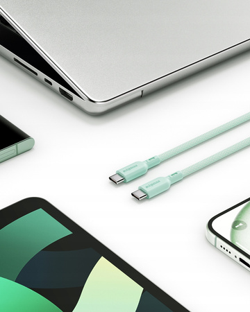 INNOSTYLE KABEL USB-C SZYBKIE ŁADOWANIE DO IPHONE SAMSUNG KEVLAR 240W 2M