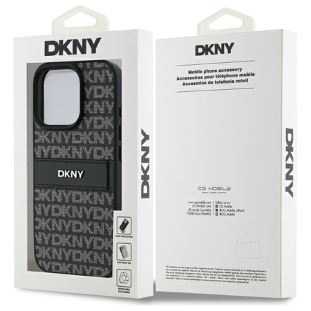 DKNY CASE HARDCASE DO IPHONE 16 PRO 6.3 Z TEXTURE PATTERN I TONAL STRIPES
