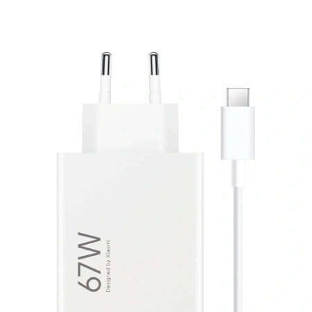 XIAOMI ŁADOWARKA SIECIOWA 67W 6.2A USB-A DO SMARTFONÓW USB-C Z KABLEM
