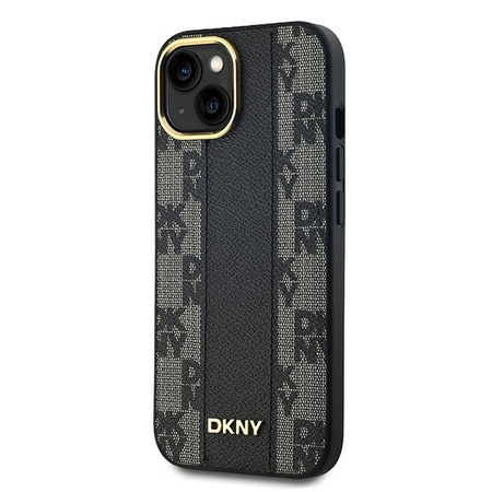 DKNY ETUI HARDCASE DO IPHONE 15 14 13 6.1 DO MAGSAFE SKÓRA CHECKERED MONO