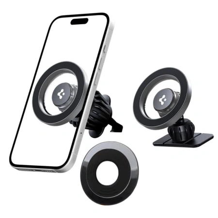 SPIGEN UCHWYT SAMOCHODOWY MFT13 MAGSAFE DO IPHONE 12 13 14 KOKPIT KRATKA
