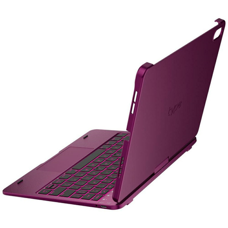 Etui Typecase Flexbook Touch z klawiaturą do iPad 11" (A16) 2025 / iPad 10.9" 2022 malinowy