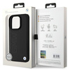 BMW BMHMP16LSLLBK iPhone 16 Pro 6.3czarny/black hardcase Leather Hot Stamp MagSafe