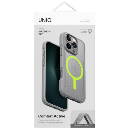 UNIQ ETUI COMBAT ACTIVE DO IPHONE 16 PRO MAGCLICK CHARGING Z OCHRONĄ EKRANU