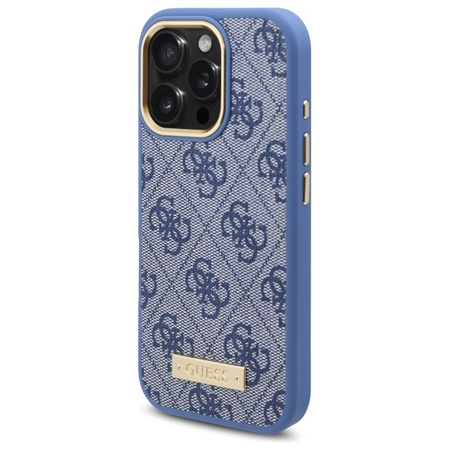 Guess GUHMP16LU4GPRB iPhone 16 Pro6.3 niebieski/blue hardcase 4G Logo Plate MagSafe