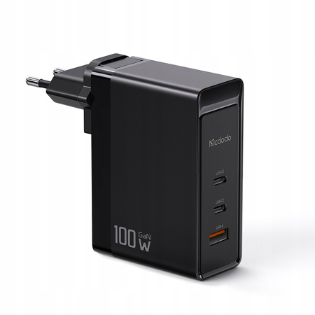 £adowarka do telefonu, do laptopa, GAN, Szybka, USB-C PD, USB-A, QC, 100W, Uniwersalna, Mcdodo
