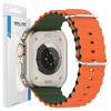 BELINE PASEK DO APPLE WATCH SILICONE WAVES 38 40 41MM ZIELONO-POMARAŃCZOWY
