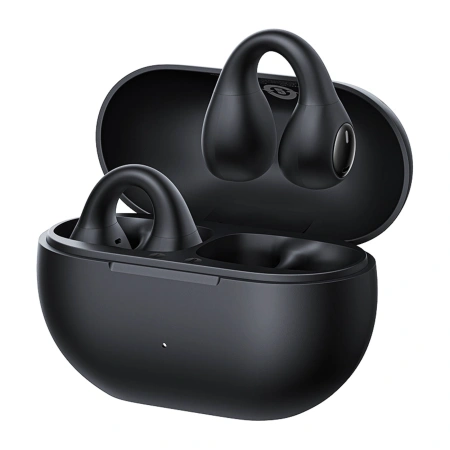 Słuchawki Baseus Bass 15 Clip OWS bezprzewodowe z kablem Baseus Simple USB-C 3A 30cm - czarne