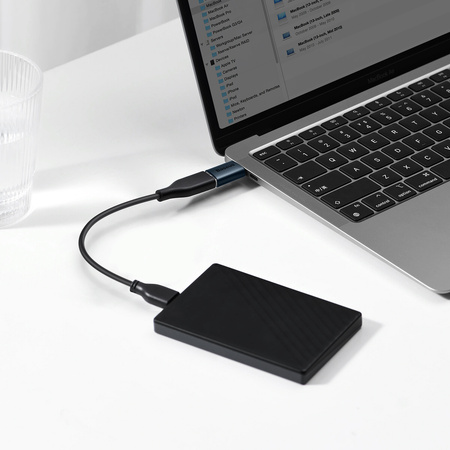 Baseus Ingenuity Series przejściówka adapter z USB Typ C do USB-A 3.2 gen 1 niebieski (ZJJQ000003)