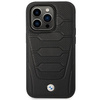 Etui BMW BMHMP14X22RPSK na iPhone 14 Pro Max - czarne Leather Seats Pattern MagSafe