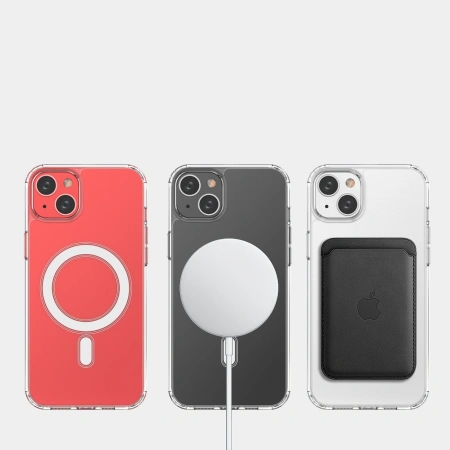 HURTEL ETUI MAGNETYCZNE CASE DO IPHONE 15 PLUS Z DO MAGSAFE PRZEZROCZYSTE