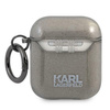 Karl Lagerfeld KLA2UKHGK AirPods cover czarny/black Glitter Karl`s Head