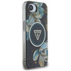 GUESS ETUI POKROWIEC TPU DO IPHONE 16E DO MAGSAFE IML METAL GLITTER FLOWERS