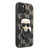 Etui Karl Lagerfeld KLHCP13SPMNIKBK na iPhone 13 mini hardcase - czarne Monogram Ikonik Patch