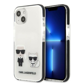 Etui Karl Lagerfeld KLHCP13STPEKCW na iPhone 13 mini hardcase - białe Karl&Choupette