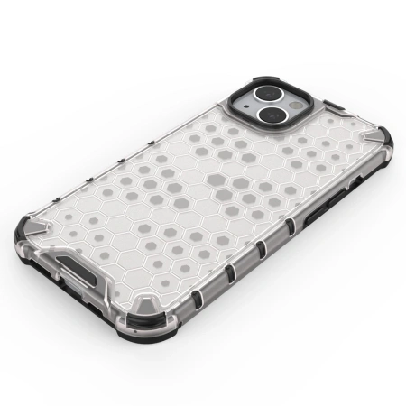 HURTEL HONEYCOMB PANCERNE ETUI Z ŻELOWĄ RAMKĄ DO IPHONE 13 OCHRONA TELEFONU