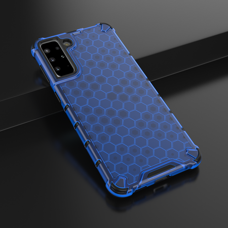 Honeycomb etui pancerny pokrowiec z żelową ramką Samsung Galaxy S22+ (S22 Plus) niebieski