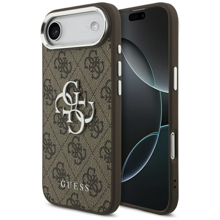 Etui Guess 4G Big 4G Classic Logo do iPhone Air brązowy srebrny